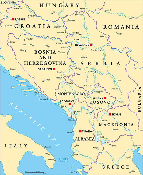 The Balkan region